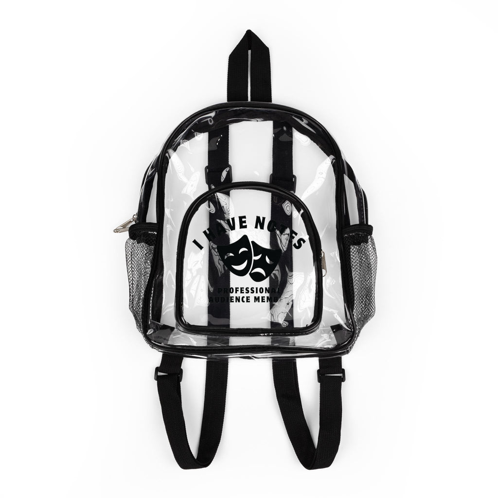 Professional Audience Member Clear Backpack
