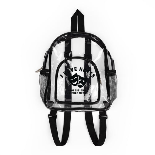 Professional Audience Member Clear Backpack